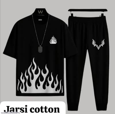 Cotton Jersey Graphic Track Suits