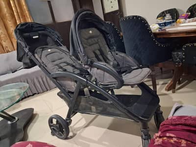 twin baby pram joie