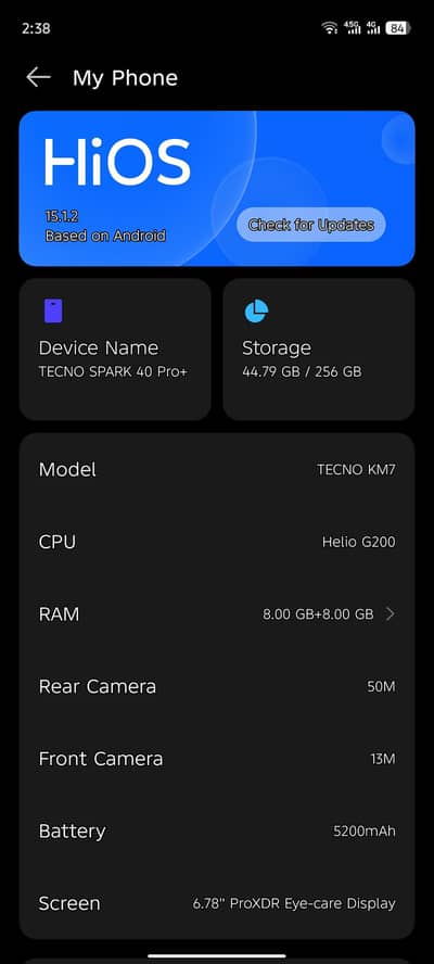Tecno spark 40 pro plus