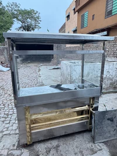 Counter+hot plate+shuwarma machine