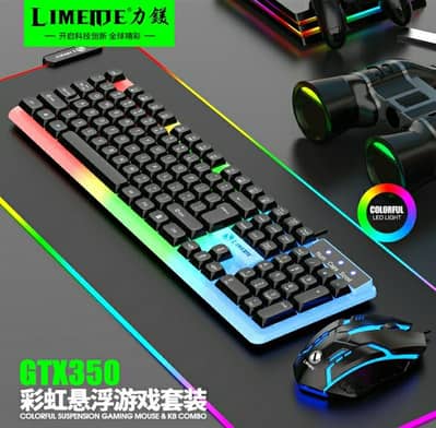 RGB gaming mouse and keybord