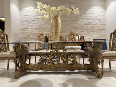  Cedar Royale – Handcrafted 8 Seater Luxury Dining Set 