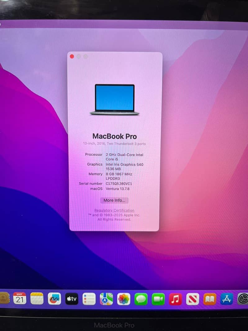Macbook pro 2016 1