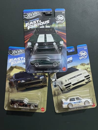Hotwheels fast and furious cars hot wheel silver series ford, honda,VW