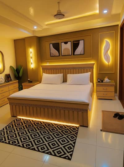 One bedroom apartment per day Avlable Gulbarga green Islamabad fully furnished