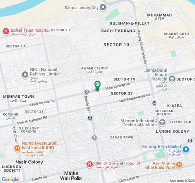 Flat Available For Sale in Saima Luxury Apartments Bhag e Korangi Karachi