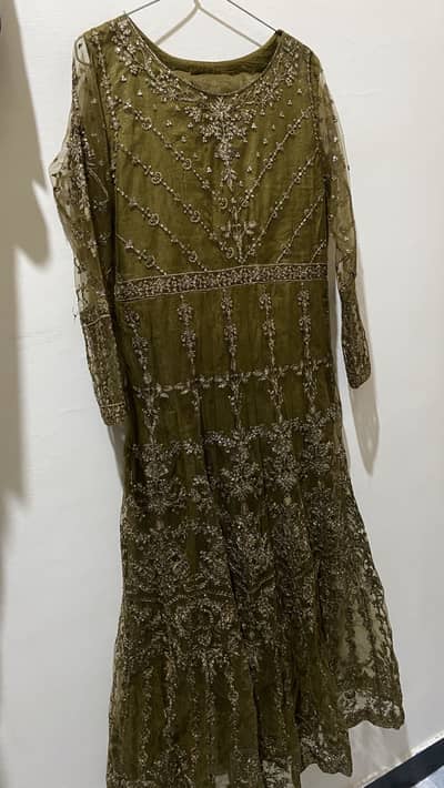 Partywear sha posh maxi dress 3 piece