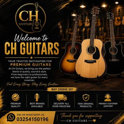 CH Guitars Premium Acoustic Guitar Available – Best Sound & Quality