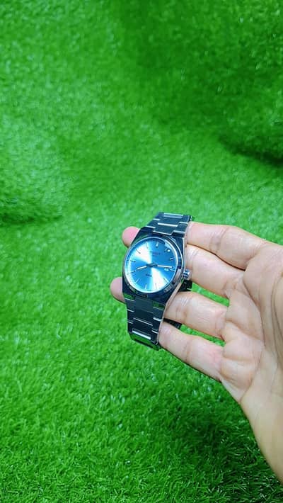 tissot brand new watch light blue colour