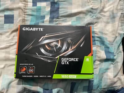 gigabyte 1650 super 4 GB dual fan OC with box