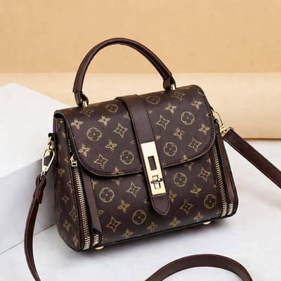 Brown leather crossbody bag for girls