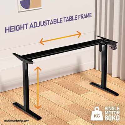 HEIGHT ADJUSTABLE TABLE FRAME COMPUTER STANDING DESK MOTORIZED LIFT