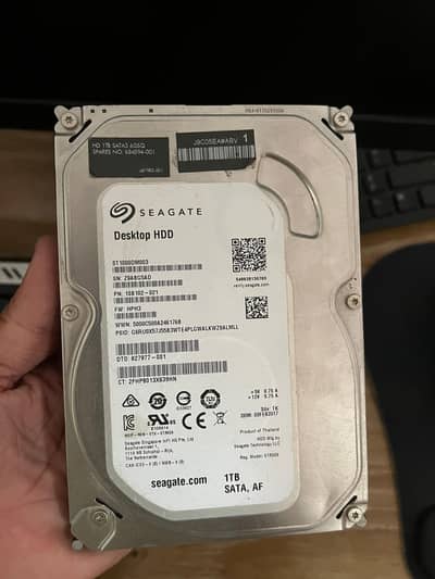 1TB Hard Disk HDD – Good Health & Excellent Condition