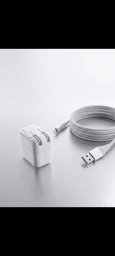 Original Apple 12W Adapter with Premium Anker Braided Cable