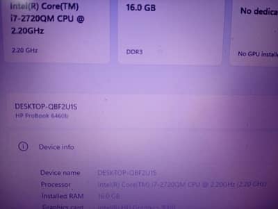 16 gb ram core i7 2nd gen with 80 gb ssd
