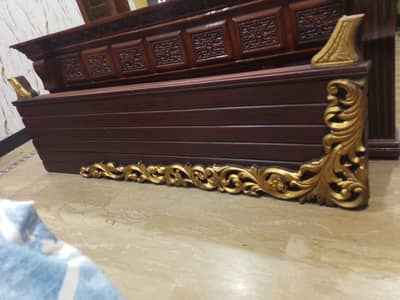 bed , side tables, dressing table, showcase