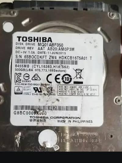 laptop hard drive 500gp