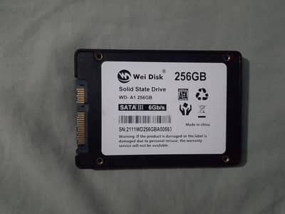 256 gb SSD and 250 gb hardrive