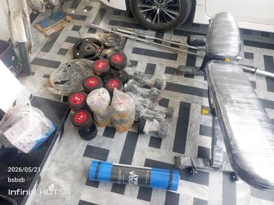 Dumbells|Plates|Rods|Benches All in one(contact:03375678509)