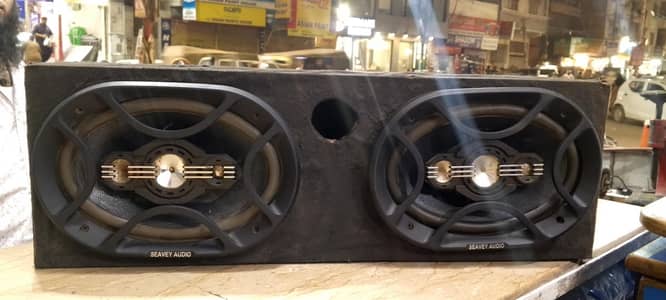 Seavey Audio Dual Speaker Box – Heavy Bass Sound System For Sale