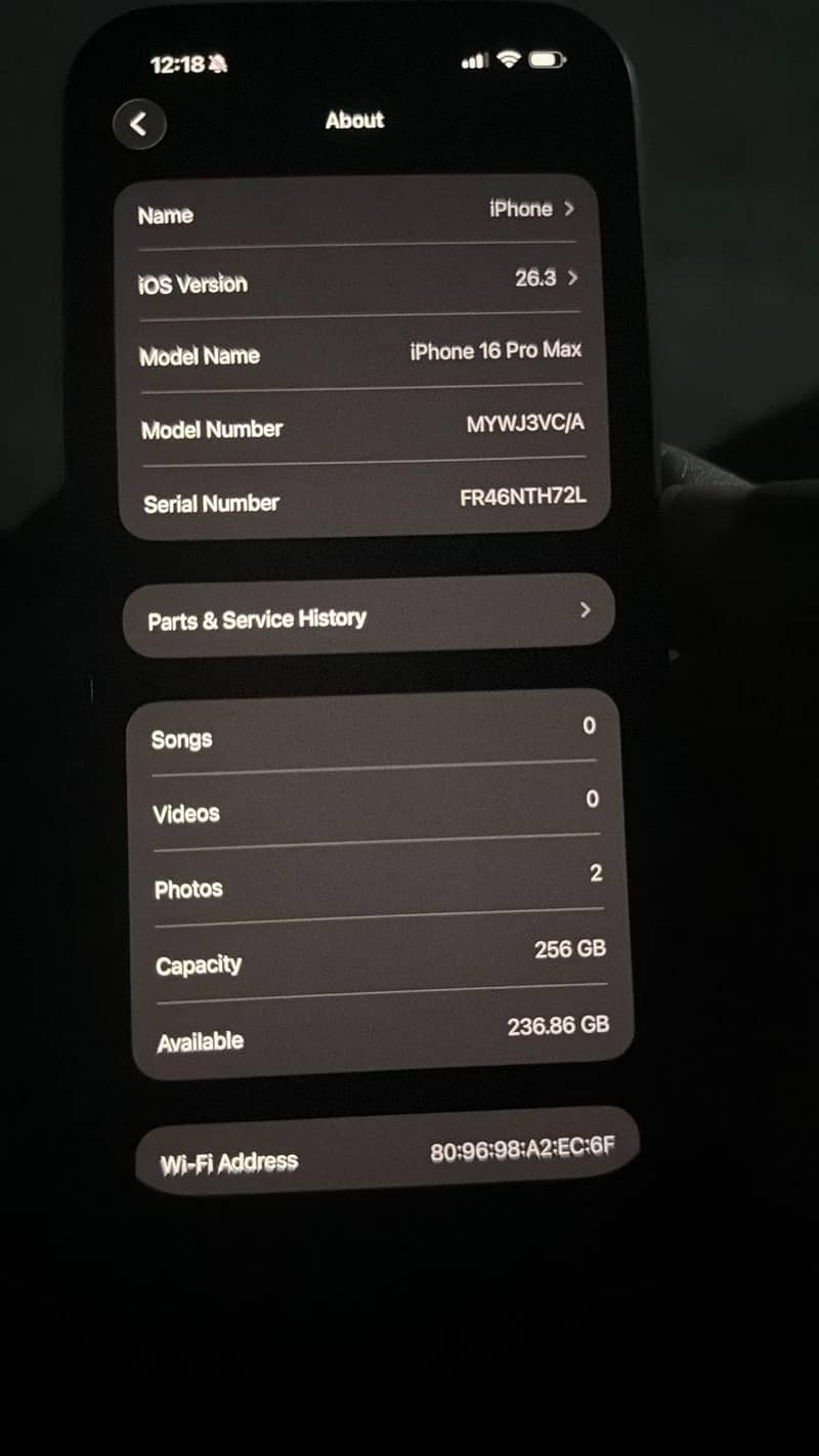 iPhone 16pro max 8