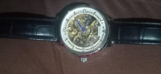 rolex model no8222 automatic with leather straps