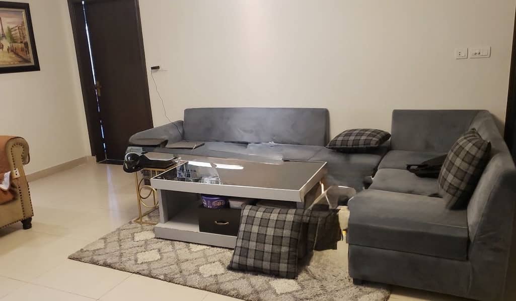 L shape sofa set with centre table 1