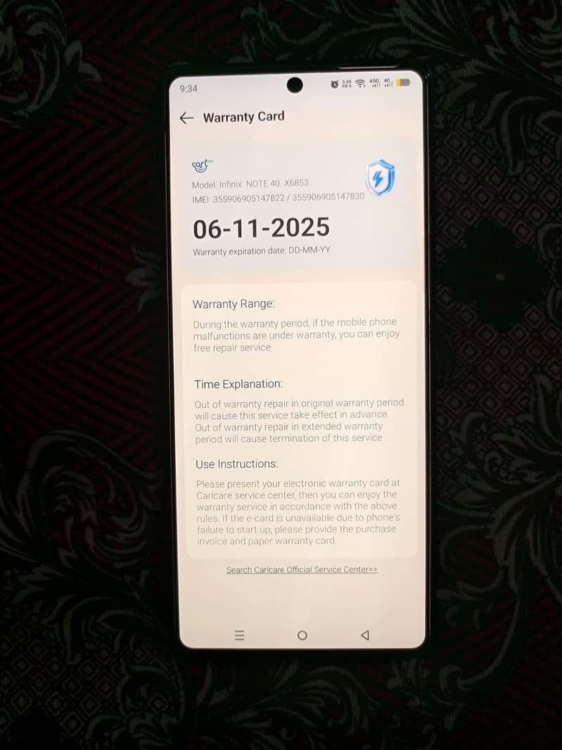 Infinx Note 40 5