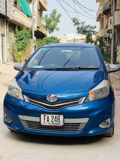 Toyota Vitz Jewela Version- Blue and Silver Antique Combination