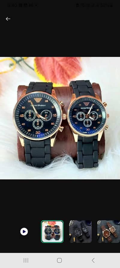 unisex quartz couple watches ⌚ set round case multi colour