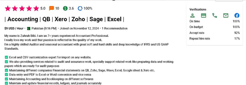 Expert Bookkeeper & Excel Data Entry Specialist