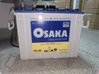 Osaka PRO-1800 Tall Tubular Battery (12V 160AH) – Excellent Condition