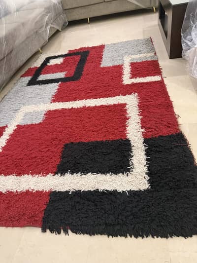 Artistic colourful full size rug