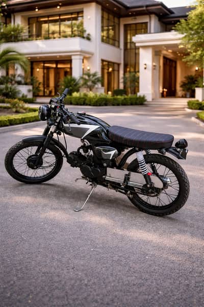 United 70 converted to Cafe racer & bullet bike