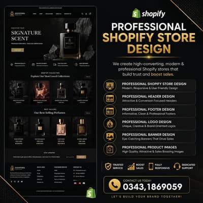 Shopify website