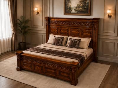 New pure woden shisham bed