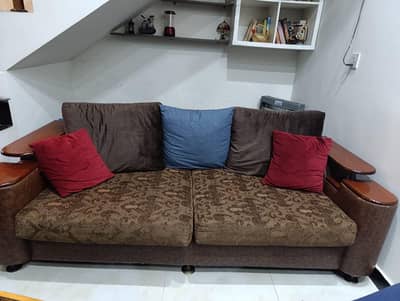 Premium Solid Wood Sofa Set - Durable & Elegant Complete Room Set