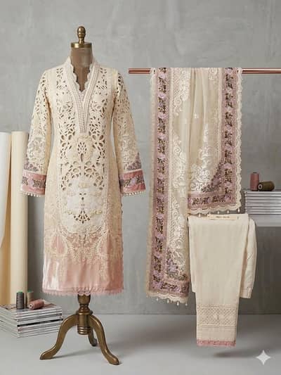 Women 03 Pc Dress