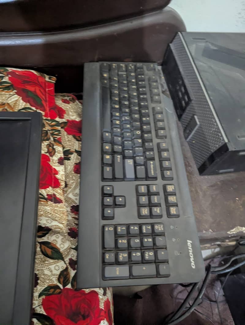 Computer plus LCD cables keyboard, mouse, combo 1