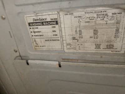 Dawlance washing machine + dryer