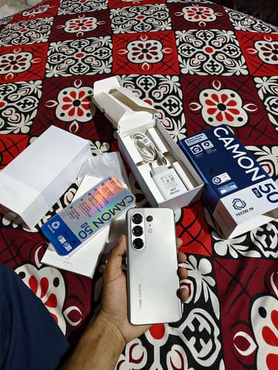 Tecno camon 50 pro 8+8 256gb full box 20 day use only call 03167025243