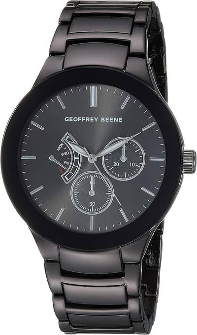 Geoffrey Beene Quartz Stainless Steel Analog Men's Wristwatch