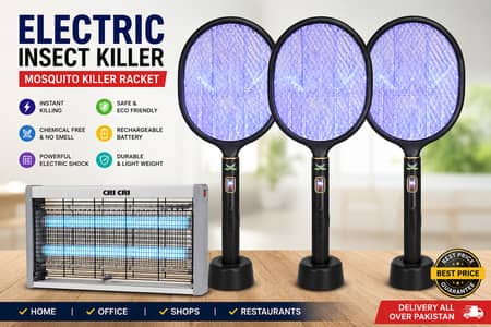 Electric Insect Killer & Mosquito Killer Racket | Bug Zapper Machine