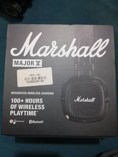 Marshall Major 5 Headphone 100 Hours Play time