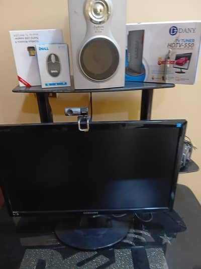 Computer Trolley, Samsung Monitor 22 Inchs & Many More Accessorie ETC