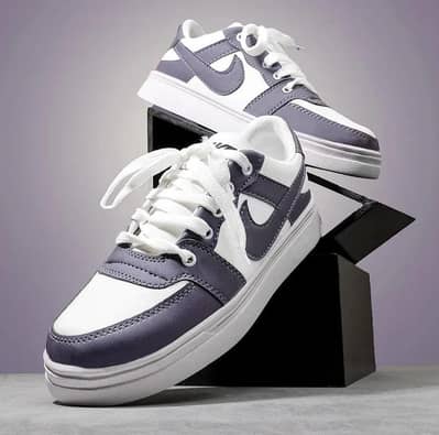Men's Grey Rexine Fancy Sneakers All Season Comfortable Walking