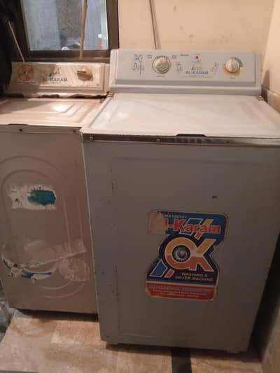 Fully working Al Karam washing machine and dryer