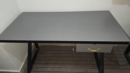 Modern Computer Table + Mesh Chair for Sale