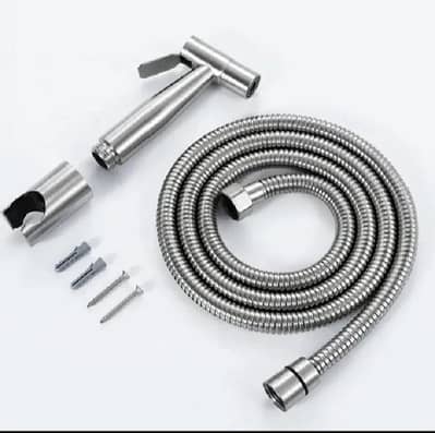 stainless steel toilet shower with 1 meter long hose pipe
