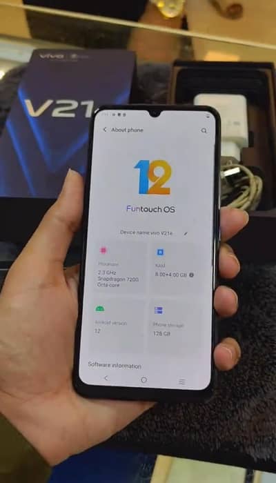 Vivo v21e 8 GB ram 128 GB memory call and WhatsApp 03257452808